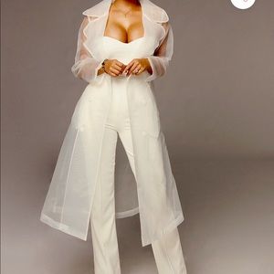 Seductive sheer coat